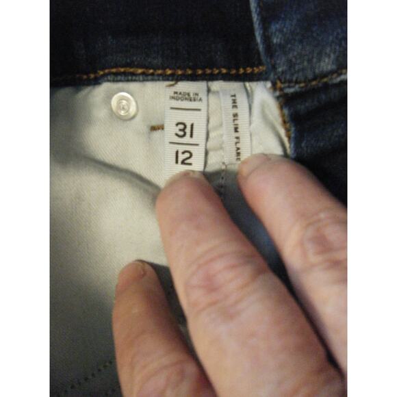 Loft the Slim Flare Size 12 /31 Dark Wash Women's Jeans - Picture 5 of 5